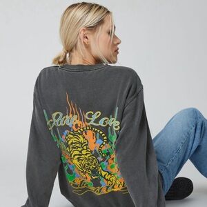 Urban Outfitters Pure Love Tiger Graphic Sweatshirt